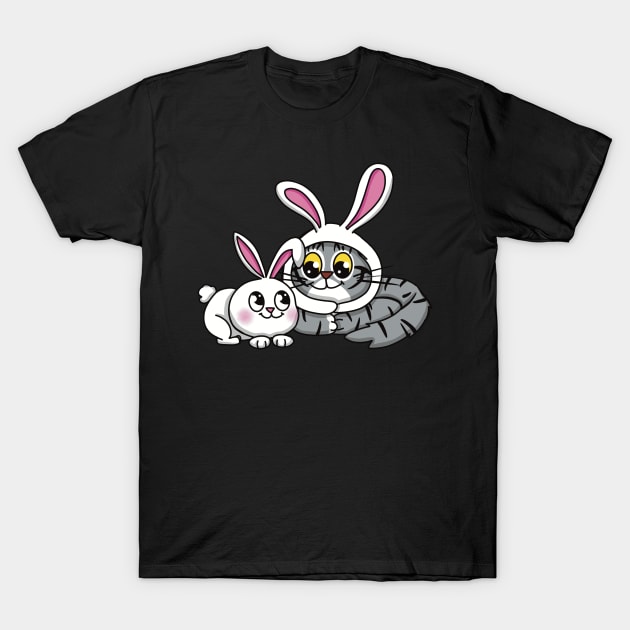 Bunny Kitty T-Shirt by Nuffypuffy